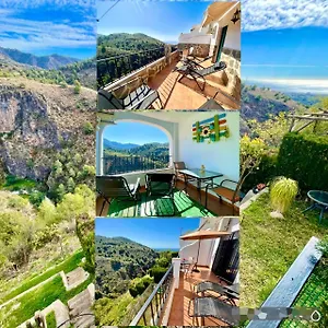 Apartment Axarquia , Frigiliana, Terraza Privada Con Vistas A La Montana Rio Y Al Mar